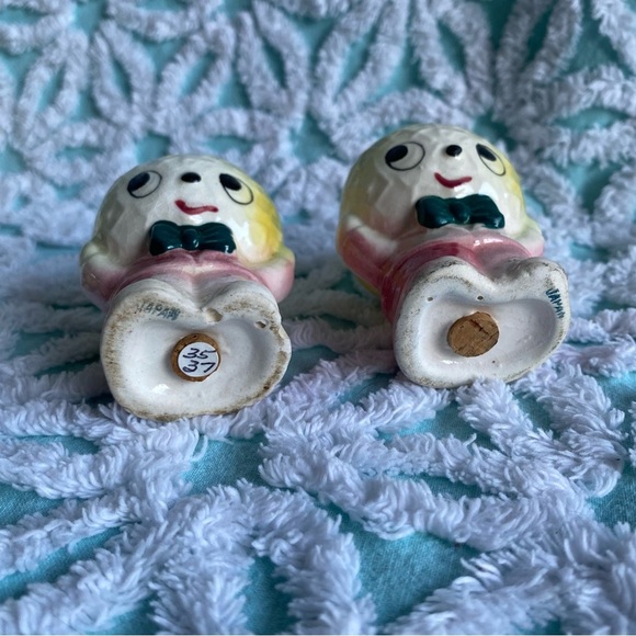 Vintage Anthropomorphic Salt & Pepper shakers 3 sets ! Fruits with faces kitschy - Picture 8 of 13